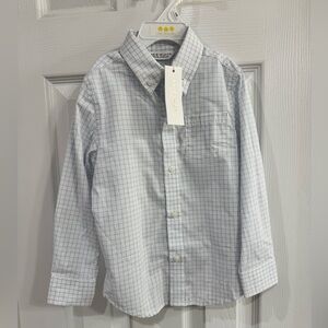 JANIE and JACK Boys' White Checkered Shirt